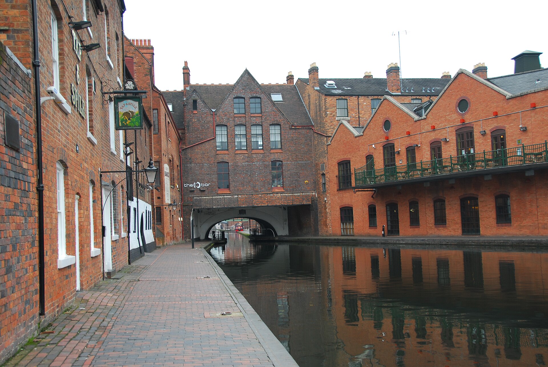 Birmingham Canal and Red-brick Houses, Five Ways