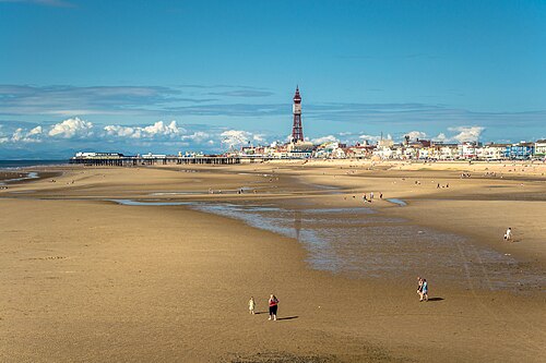 Blackpool Beach and Tower, Blackpool South