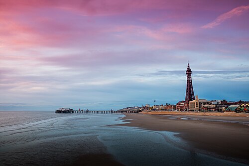 Blackpool Beach Sunset, Blackpool North