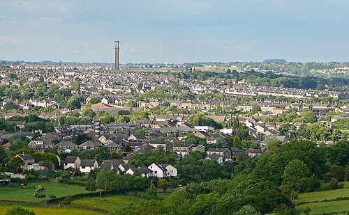 Manningham Mills from Clayton Town End, Town End