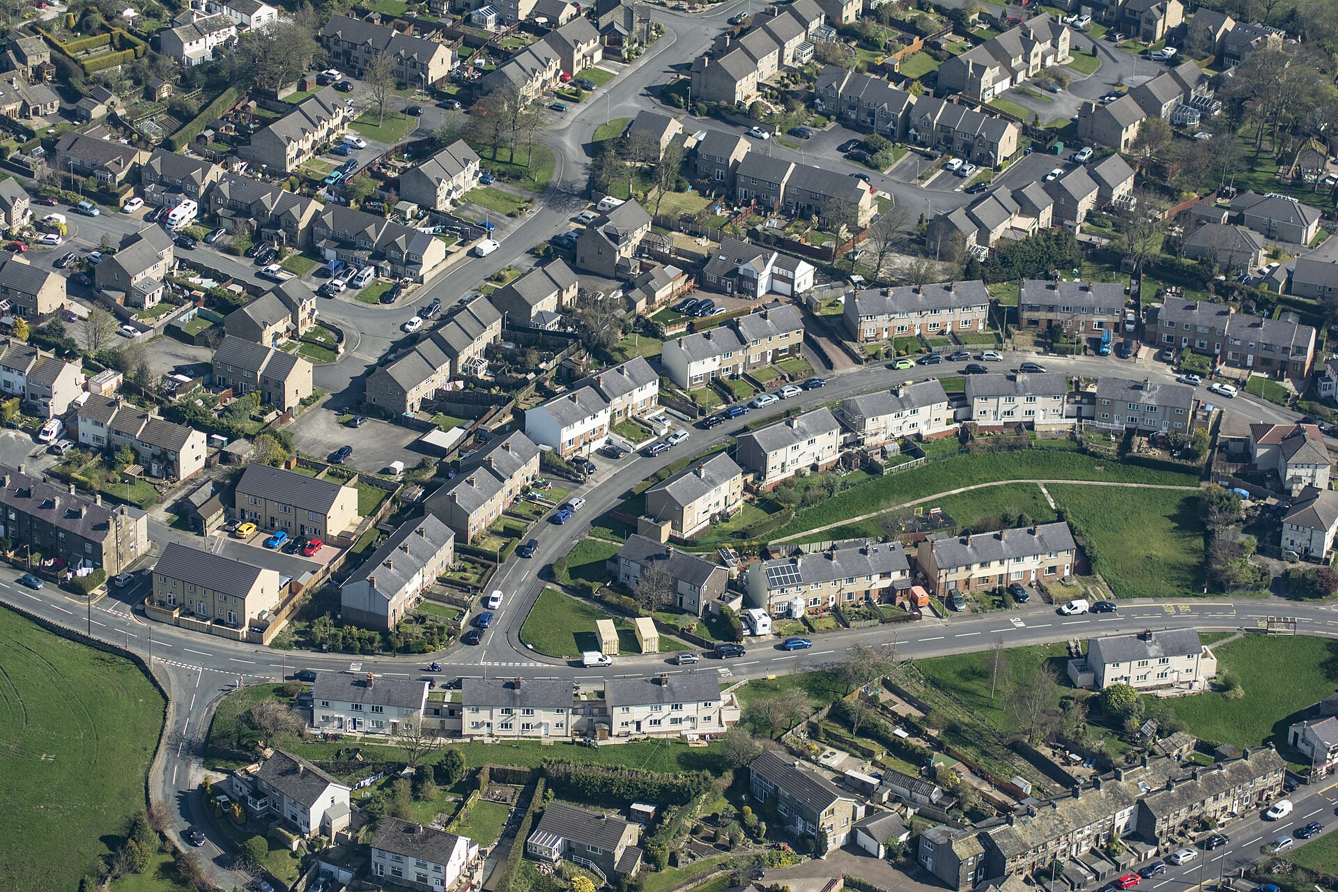 Drone View of Houses (Unsplash), Oakworth