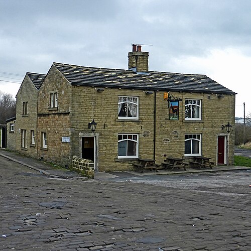 Black Horse Hotel in Cleckheaton Road, Low Moor, Bradford, Low Moor