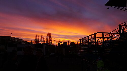 Feb 2015 - Sun Setting on Elland Road, Cottingley