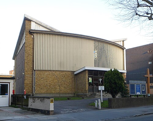East Croydon United Reformed Church, Addiscombe Grove, Croydon (April 2013) (3), Addiscombe