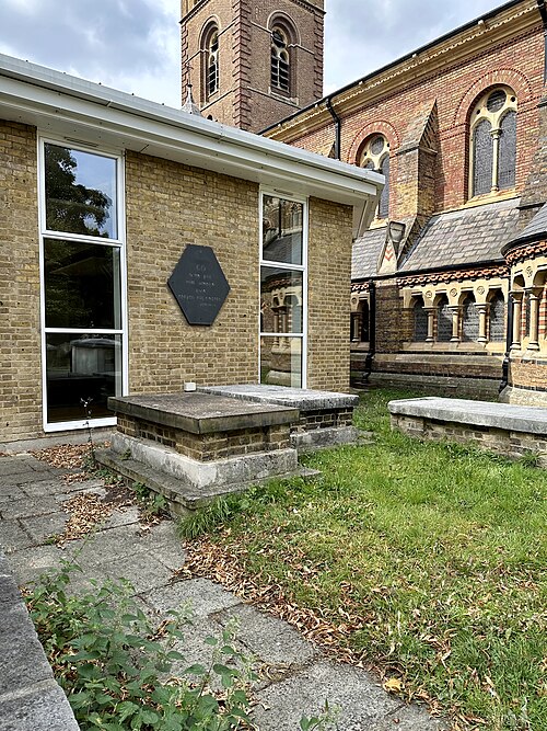 Church Plaque in Ealing, South Ealing