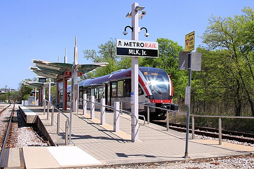 Capital MetroRail MLK Jr Station 2021, Chestnut