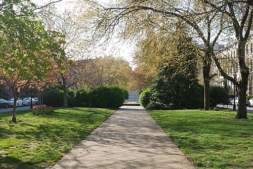 Median Park, Park Avenue, Baltimore, MD, Bolton Hill