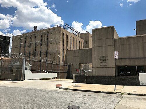 Baltimore Central Booking & Intake Center (Eager Street Release Gate), 300 E. Madison Street, Baltimore, MD 21202 (35223, Penn-Fallsway