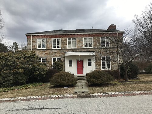 Moderne Style Detached House, W. Melrose Avenue and Greenleaf Road (Northwest Corner), Baltimore, MD 21210, The Orchards