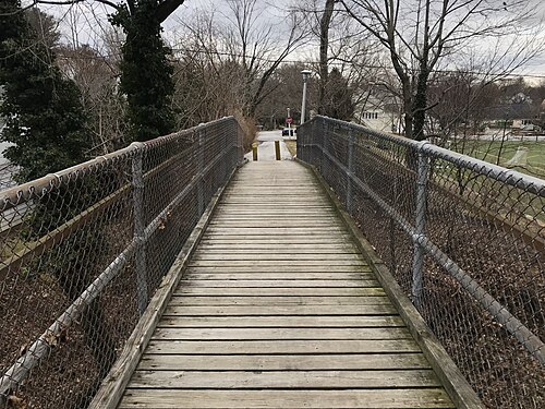 Pedestrian Bridge, W. Melrose Avenue Between Roland Avenue and Kenmore Road, North Roland Park/Poplar Hill