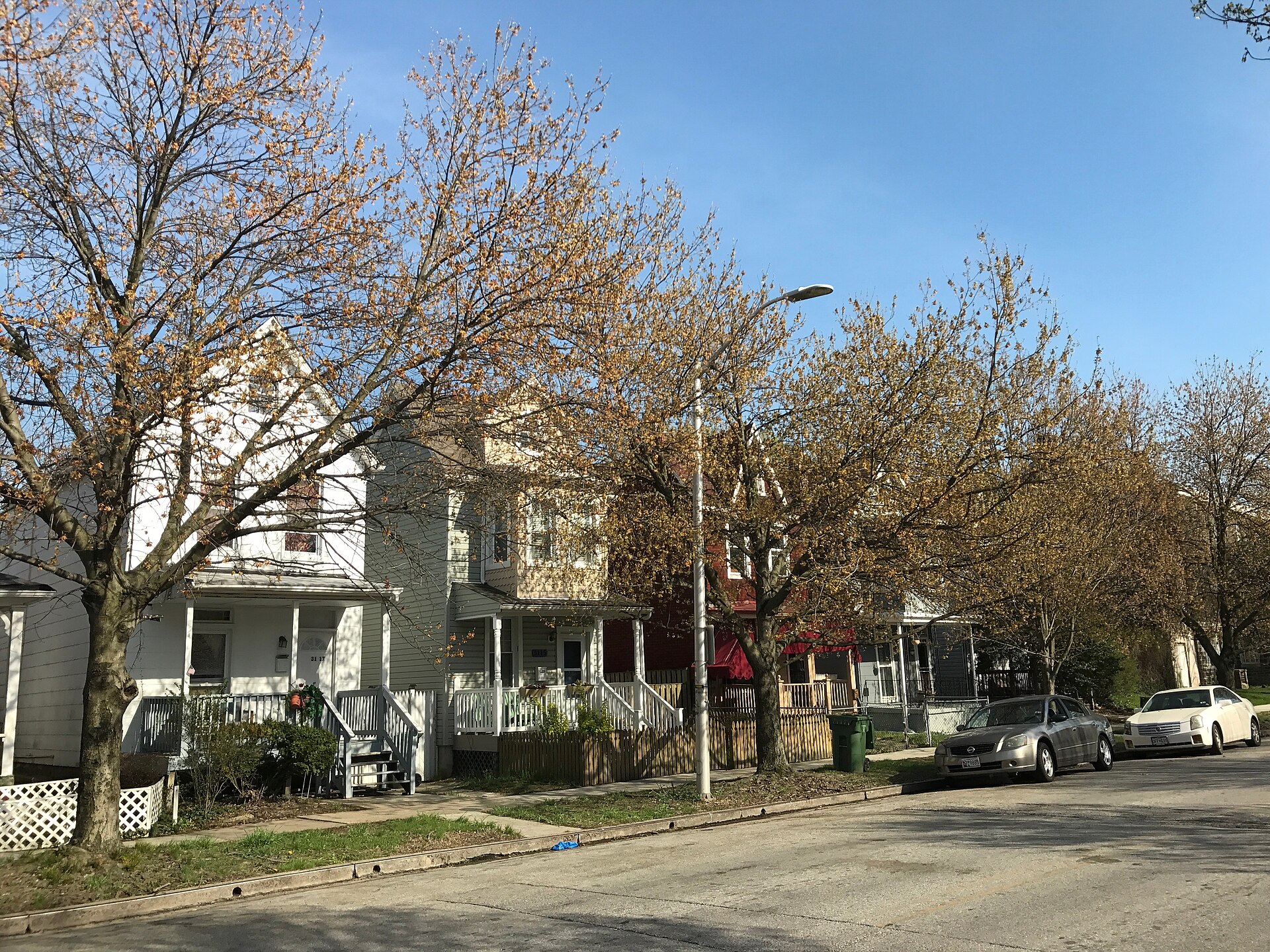 Houses, 3037-3033 Barclay Street, Baltimore, MD 21218, Abell