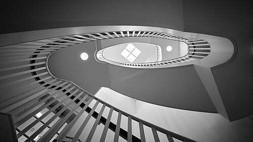 Spiral Staircase in Gilman Hall - Flickr - Chris.Rycroft, Johns Hopkins Homewood