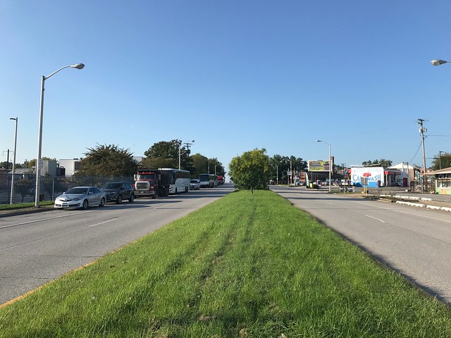 Median, Southwestern Boulevard Near Wilkens Avenue, Baltimore, MD 21223, Violetville