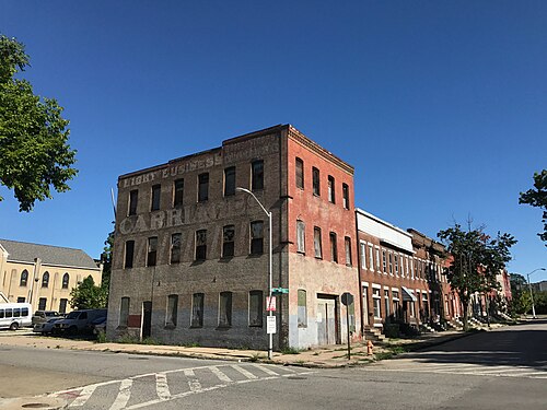 Gross & Stoops Carriage Works, 300-302 N. Carrollton Avenue, Baltimore, MD 21223, Poppleton