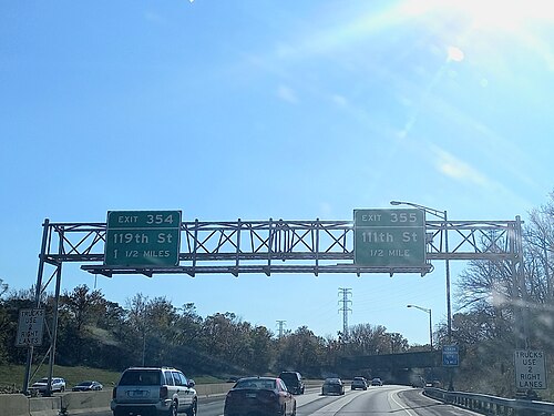 I-57 at 105th Street (November 2021), Washington Heights