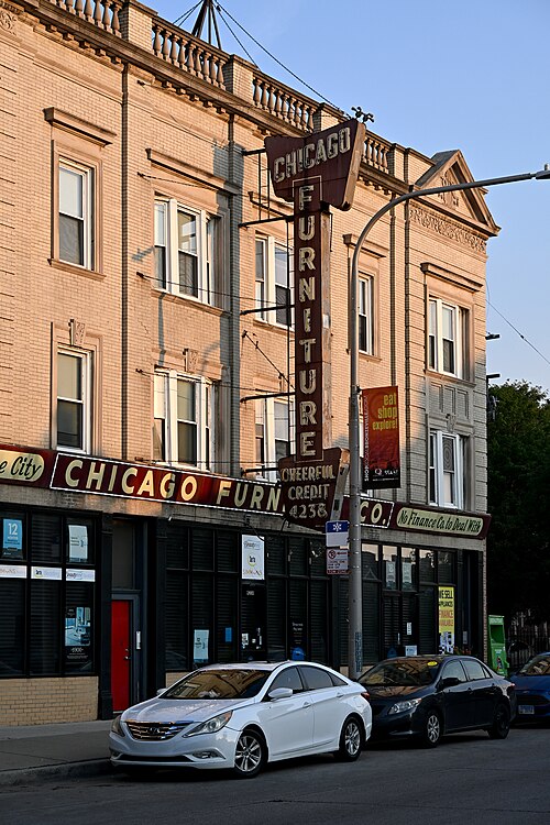 Chicago Furniture Store with Vintage Signs, 4236 S Cottage Grove Avenue, Chicago, 2025, Oakland