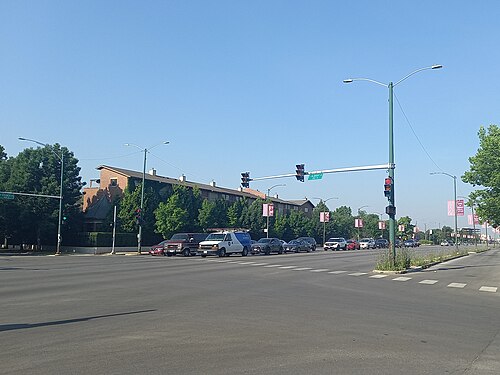 Ogden Avenue at Albany Avenue, North Lawndale