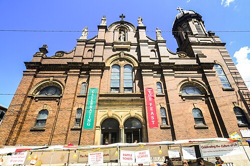 Feast of the Assumption in Little Italy Cleveland, University