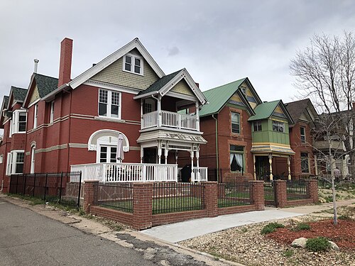 Baker Neighborhood. Historic Block Photo., Baker