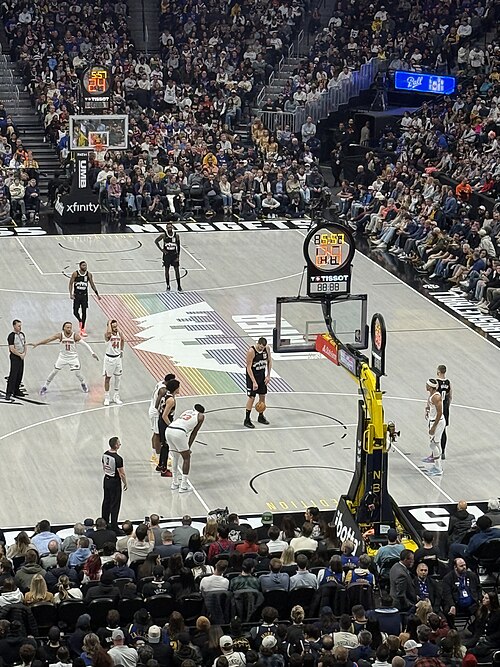 Knicks at Nuggets, Ball Arena, 2026, Auraria