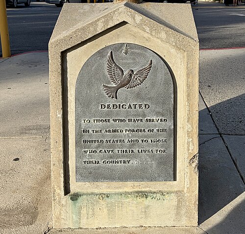 Plaque Commemorating United States Armed Forces (St Peter Armenian Apostolic Church, Van Nuys, Los Angeles), Lake Balboa