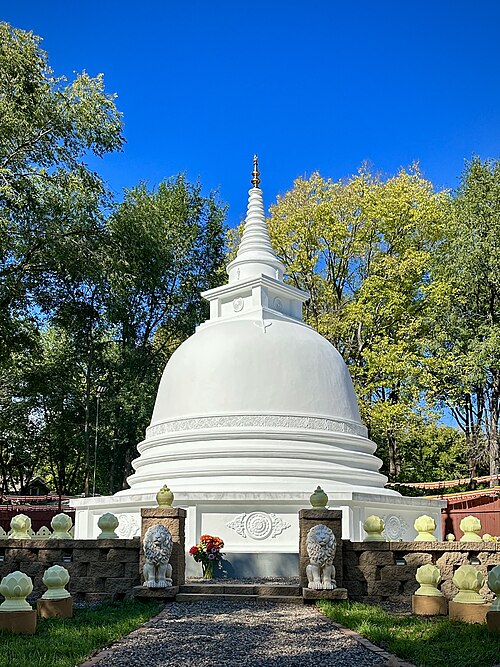 A Sacred Stupa at Minnesota Buddhist Vihara, McKinley
