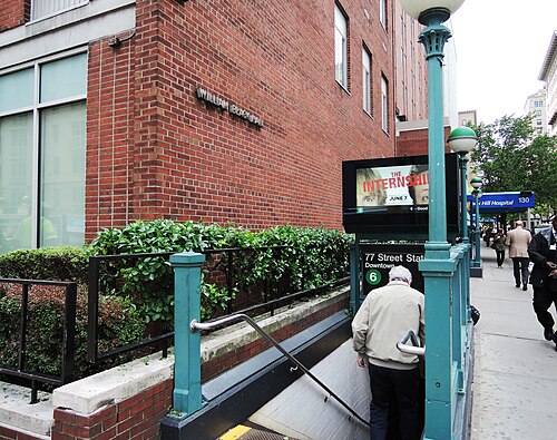 77 St IRT Station Downtown, Upper East Side-Carnegie Hill
