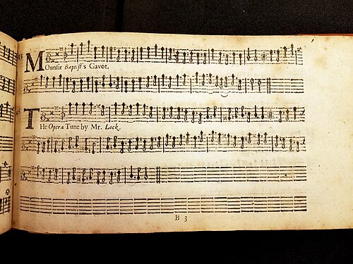 "The Opera Tune by Mr. Lock" as It Appears in the 1669 Edition of Apollo's Banquet, Upper West Side-Lincoln Square