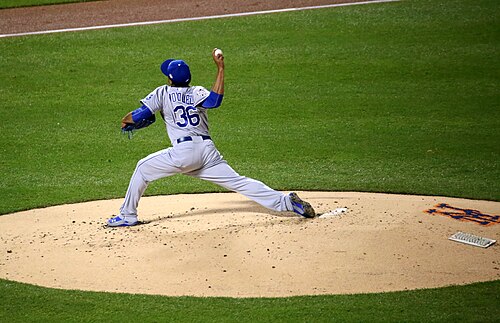 Edinson Volquez Delivers a Pitch During -WorldSeries Game 5, South Richmond Hill