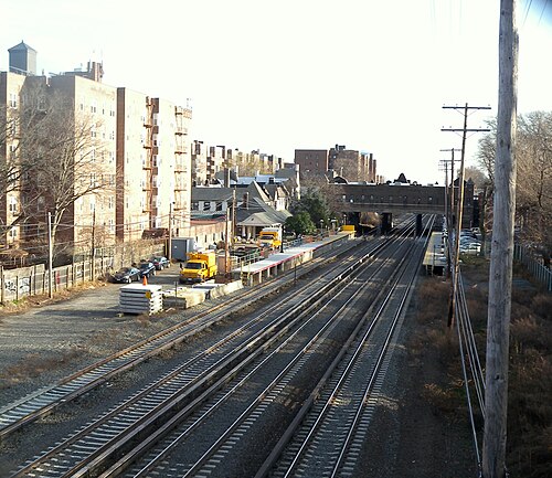 Kew Gardens LIRR Fr 82nd Avenue Overpass, Kew Gardens
