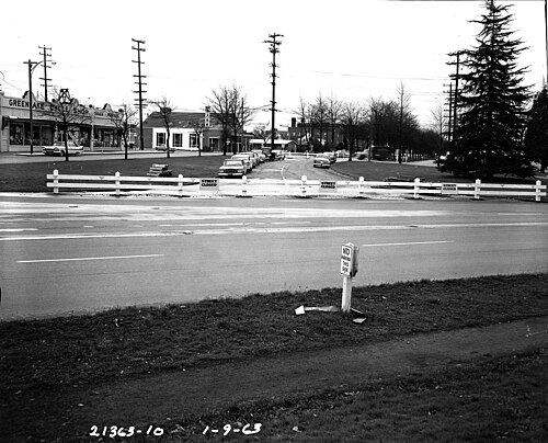 Seattle - E. Green Lake Way and Ravenna Boulevard, 1963, Green Lake