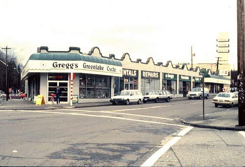 Seattle - Gregg's Green Lake Cycle, 1989, Green Lake