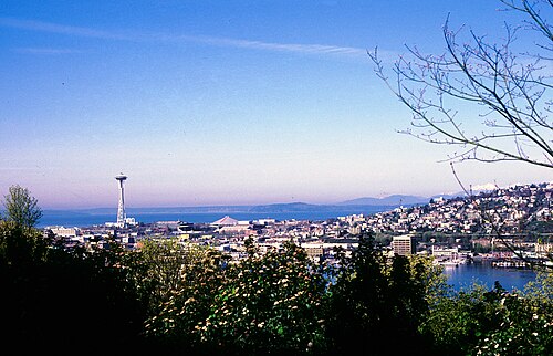 View West from Capitol Hill, Circa 1970s - Flickr - Seattle Municipal Archives, Broadway