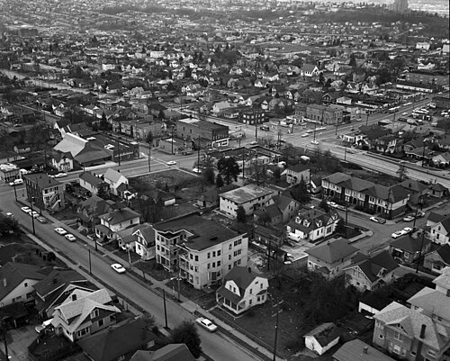 Seattle - Aerial of Leschi, 1968, Leschi