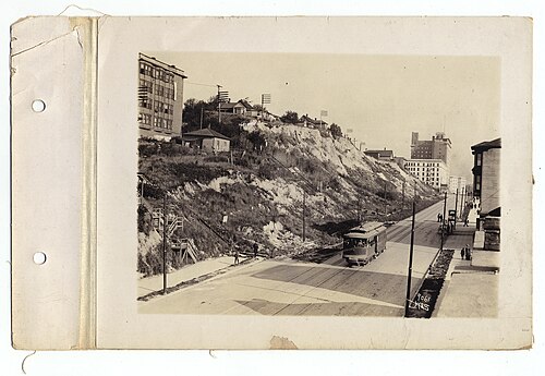 Denny Regrade, 2nd Avenue, Seattle C1909, Belltown