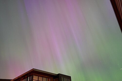 Aurora Over House in Seattle, Briarcliff