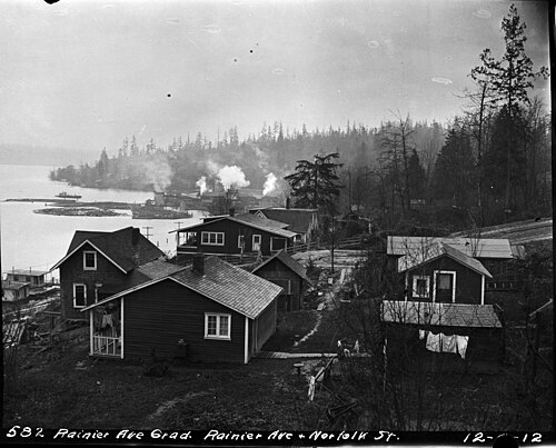 Houses at Rainier & Norfolk, 1912, Rainier Beach