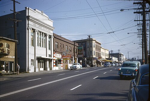 Seattle - Rainier Avenue Near Edmunds Street, Circa 1954, Columbia City