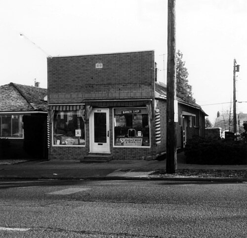 West Seattle Barber Shop, Circa 1976, North Admiral
