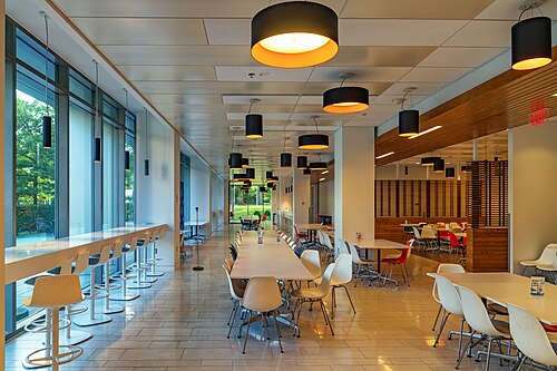Dining Area - Washington College of Law - American University - Yuma Building, Friendship Heights, American University Park, Tenleytown
